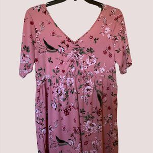 Torrid Size 2 Pink Floral Tunic